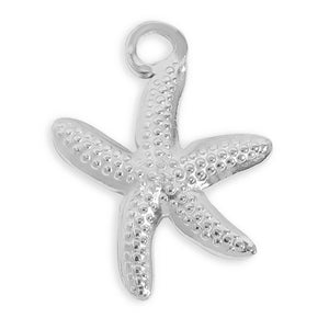 Starfish Charm - Silver