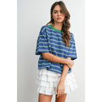 Load image into Gallery viewer, Magnolia Tee - Blue / Green
