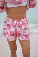 Load image into Gallery viewer, Gemma Patchwork Quilted Shorts -Sunkissed Coconut
