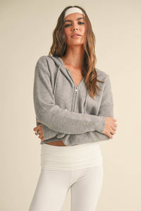 Zip Up Sweater Hoodie