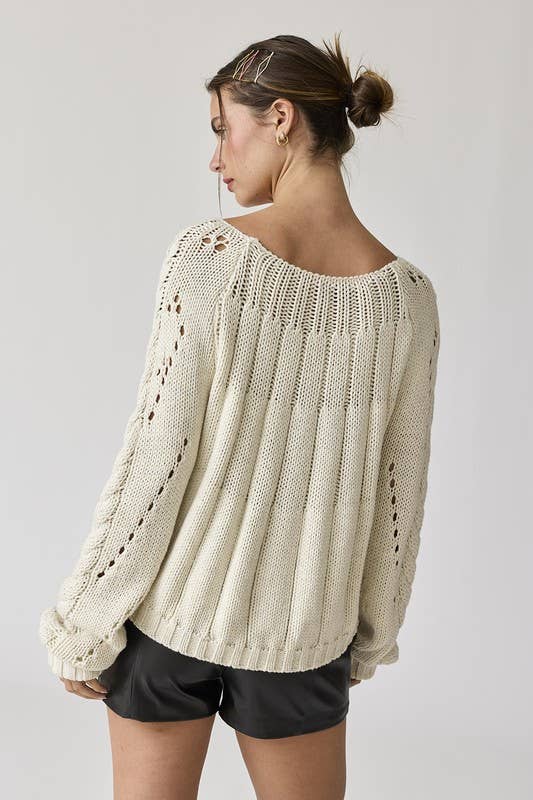 Leah Cable Sweater