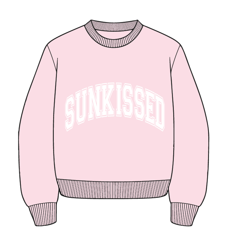 Pink Varsity Sunkissedcoconut Sweatshirt