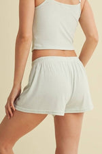 Load image into Gallery viewer, Mint Pointelle Shorts
