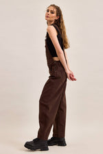 Load image into Gallery viewer, Mocha Overall: Hidden Jeans

