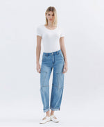 Load image into Gallery viewer, Augustine Utility Barrel Jean - Vervet
