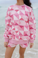 Load image into Gallery viewer, Gemma Patchwork Sweatshirt - Sunkissed Coconut
