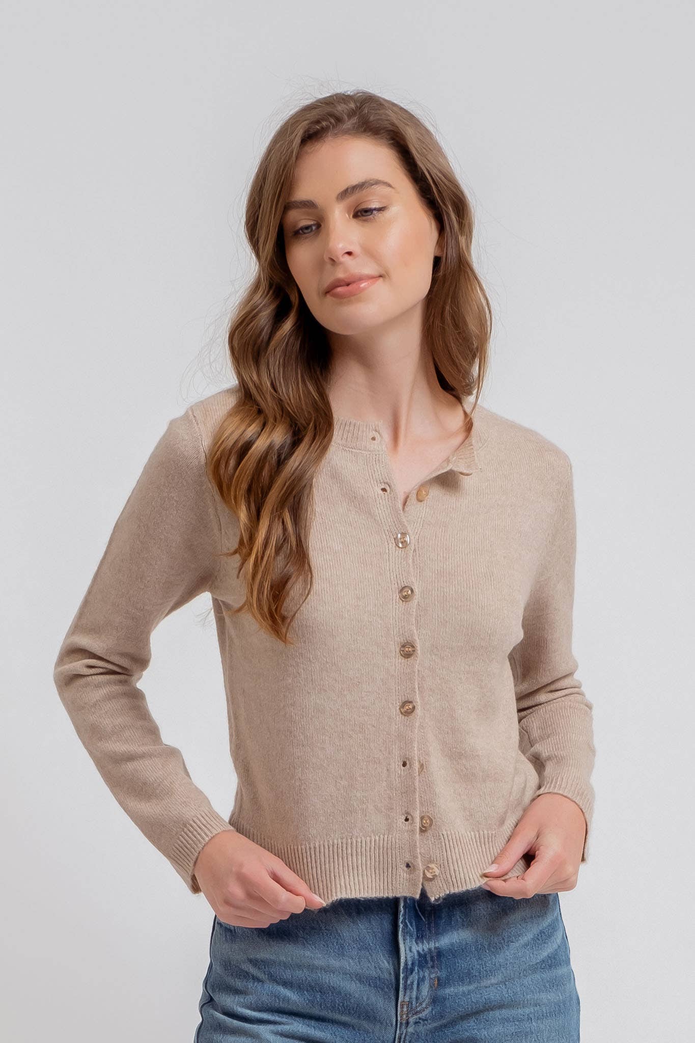 Beck Cardigan - Taupe