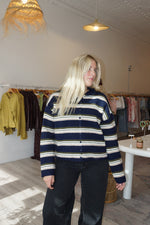 Load image into Gallery viewer, Lorelei Cardi: Navy Multi
