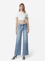 Load image into Gallery viewer, Glow Wide Leg Jean: Flying Monkey

