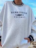 Load image into Gallery viewer, Preppy Crew Sweatshirt - sunkissedcoconut
