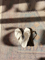 Load image into Gallery viewer, Jaclyn Square Sandal - White
