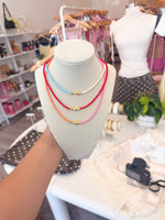 Load image into Gallery viewer, Beaded Fish Two Tone Necklace
