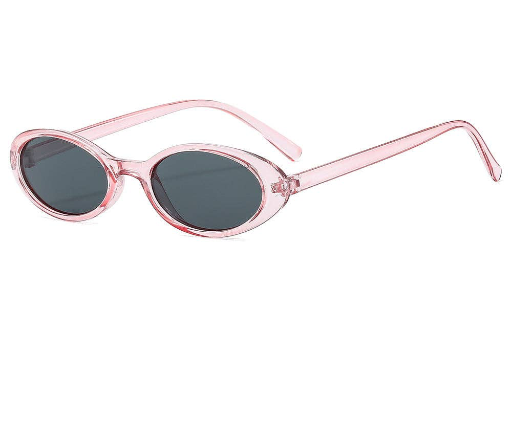 Vintage Small Oval Sunglasses - Light Pink