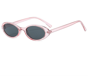 Vintage Small Oval Sunglasses Light Pink1