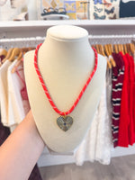 Load image into Gallery viewer, Venice Heart Rope Necklace
