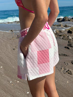 Load image into Gallery viewer, Margo Quilted Patchwork Shorts -Sunkissed Coconut
