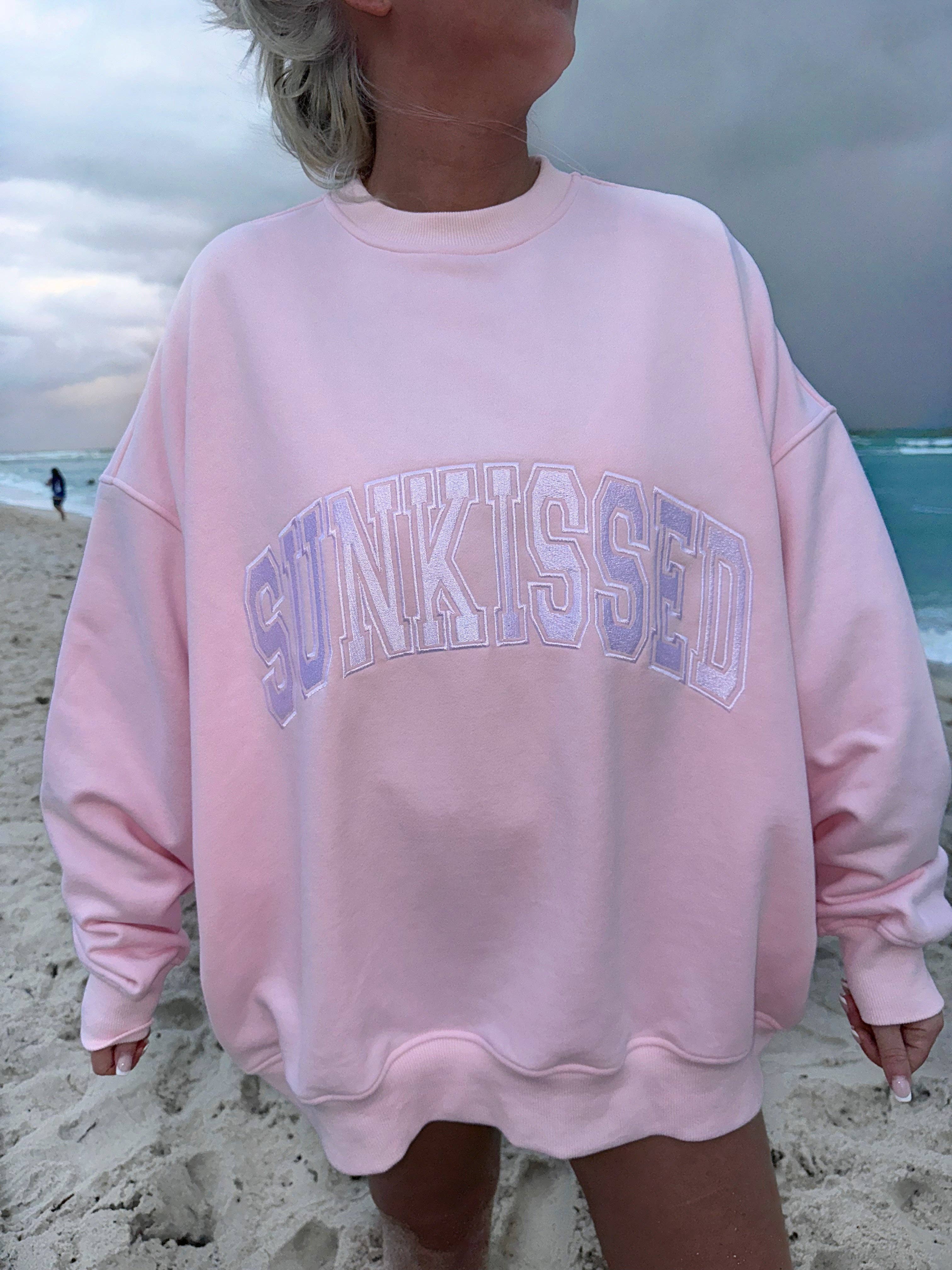Pink Varsity Sunkissedcoconut Sweatshirt