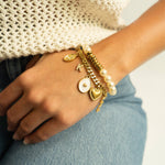 Load image into Gallery viewer, Pearly Seashell Charm - Gold
