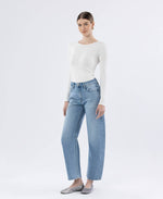 Load image into Gallery viewer, High Rise Barrel Jean - Charm - Vervet

