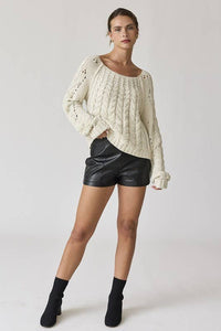 Leah Cable Sweater