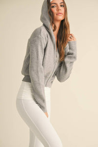 Zip Up Sweater Hoodie