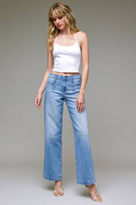 Load image into Gallery viewer, Logan Mid Rise Dad Jeans: Hidden Jeans
