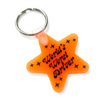 Load image into Gallery viewer, World&#39;s Worst Driver Star Shaped Vinyl Keychain
