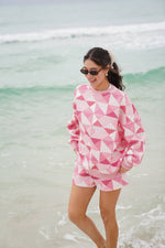Load image into Gallery viewer, Gemma Patchwork Sweatshirt - Sunkissed Coconut
