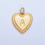Load image into Gallery viewer, Initial Sunburst Heart Charm
