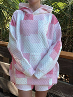 Load image into Gallery viewer, Margo Quilted Patchwork Hoodie -Sunkissed Coconut
