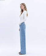 Load image into Gallery viewer, High Rise Wide Leg Jean - Vervet
