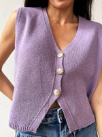 Load image into Gallery viewer, Rous Lavender Cotton Vest
