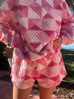 Load image into Gallery viewer, Gemma Patchwork Quilted Shorts -Sunkissed Coconut
