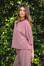 Load image into Gallery viewer, Marlowe Tee: Burgundy
