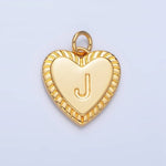 Load image into Gallery viewer, Initial Sunburst Heart Charm
