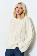 Load image into Gallery viewer, Prudence Cable Knit Sweater
