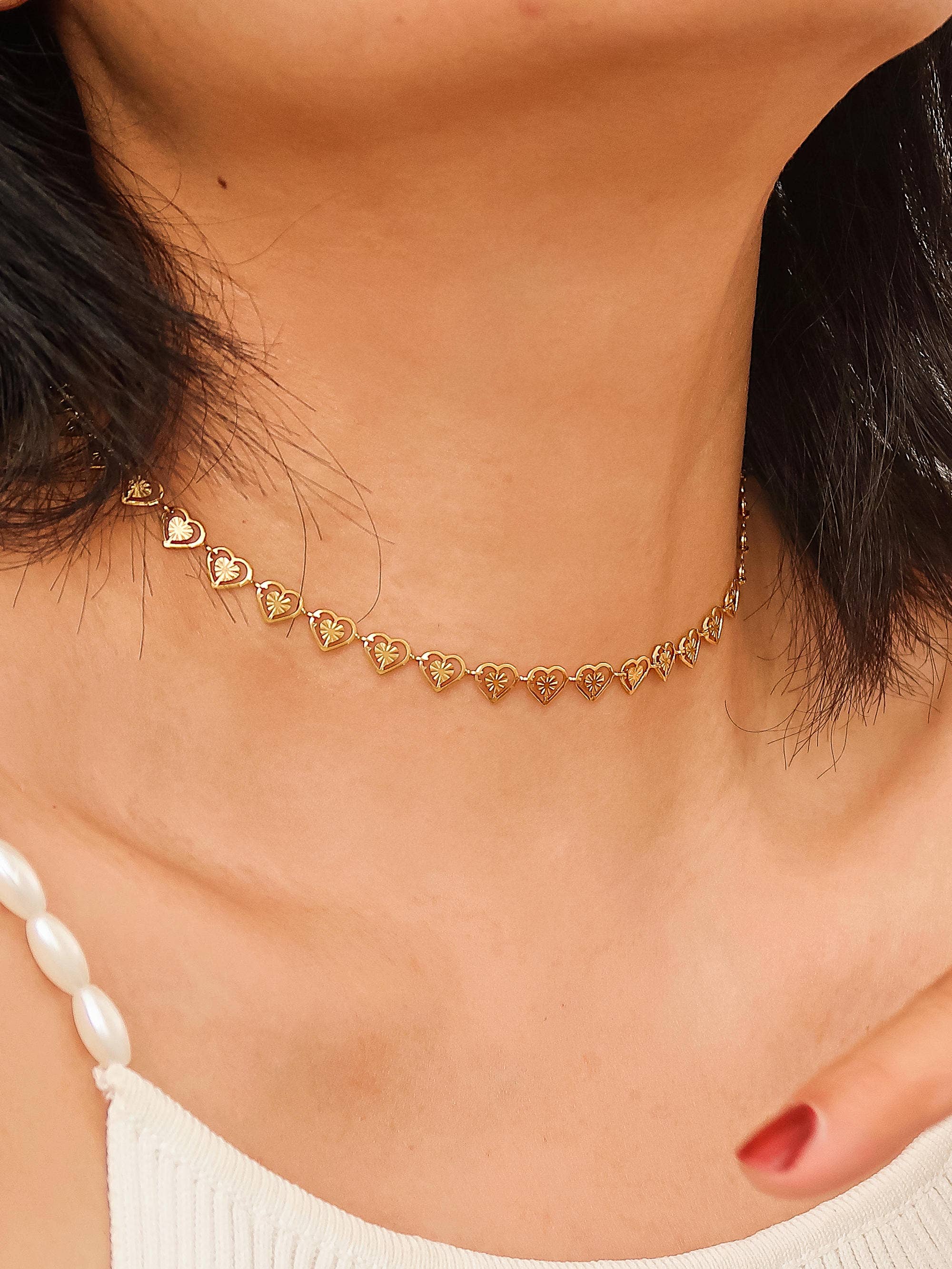 Agathe Dainty Heart Necklace