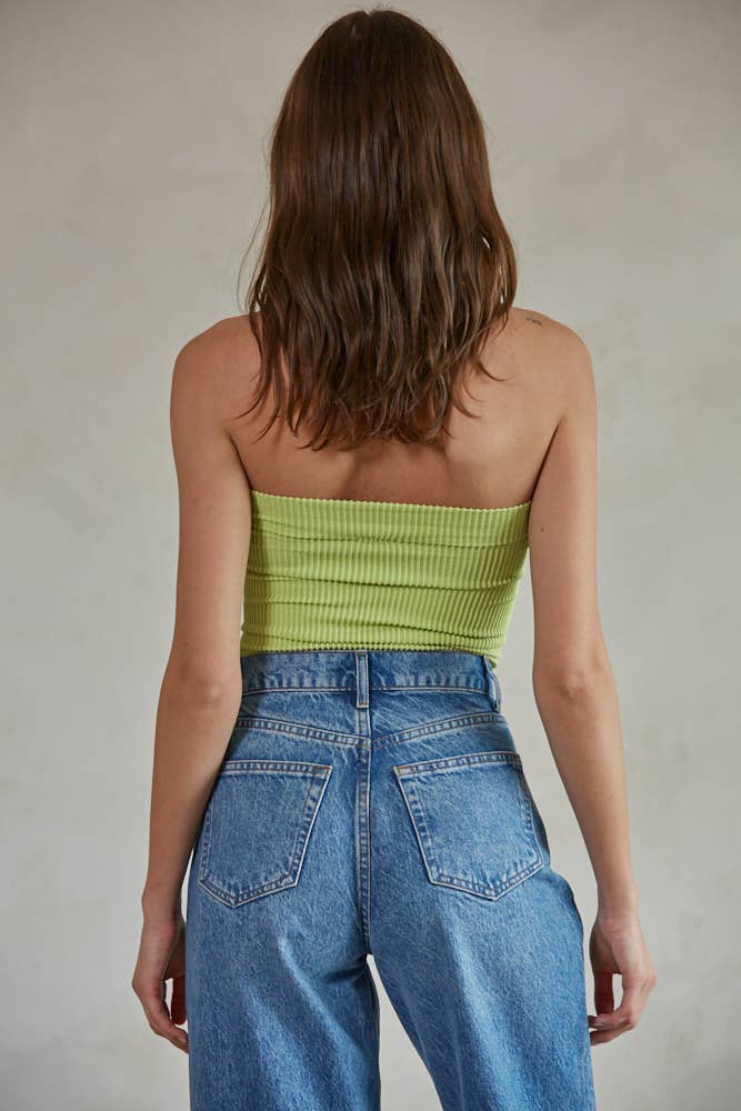 Sweetheart Tube Top - Lime