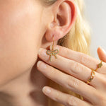 Load image into Gallery viewer, Sparkle Bow Charm - Gold
