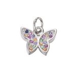 Load image into Gallery viewer, Butterfly Prism Charm - Silver
