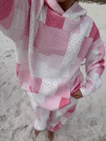Load image into Gallery viewer, Margo Quilted Patchwork Hoodie -Sunkissed Coconut
