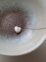 Load image into Gallery viewer, Freshwater Pearl Clover, Heart Necklace
