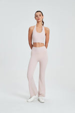 Load image into Gallery viewer, Athena Sculpt Flare Yoga Pants - Shell Pink
