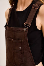 Load image into Gallery viewer, Mocha Overall: Hidden Jeans
