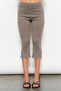 Kylie Gingham Capri Pants