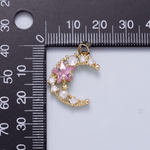 Load image into Gallery viewer, Cluster Moon Charm

