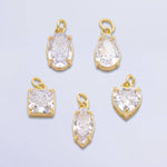Load image into Gallery viewer, Heart &amp; Marquise Solitaire Charms
