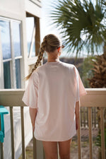 Load image into Gallery viewer, Garden Embroidered Tee: Sunkissed Coconut
