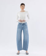 Load image into Gallery viewer, High Rise Barrel Jean - Charm - Vervet
