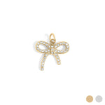 Load image into Gallery viewer, Sparkle Bow Charm - Gold
